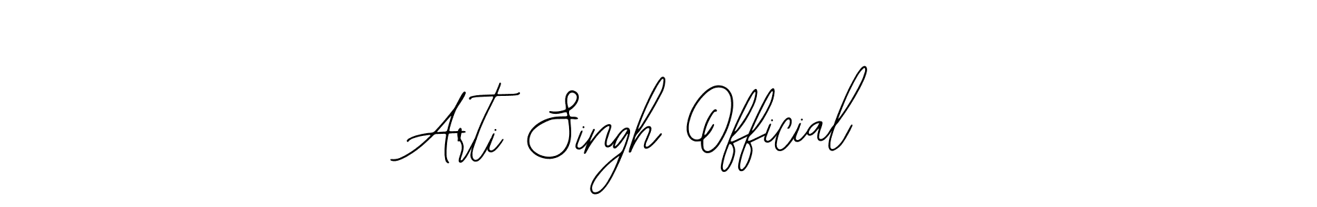 Create a beautiful signature design for name Arti Singh Official. With this signature (Bearetta-2O07w) fonts, you can make a handwritten signature for free. Arti Singh Official signature style 12 images and pictures png