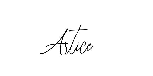 How to make Artice signature? Bearetta-2O07w is a professional autograph style. Create handwritten signature for Artice name. Artice signature style 12 images and pictures png