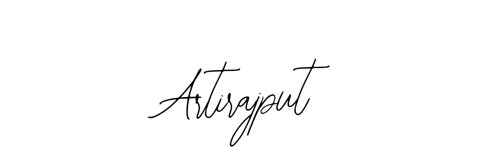 Design your own signature with our free online signature maker. With this signature software, you can create a handwritten (Bearetta-2O07w) signature for name Artirajput. Artirajput signature style 12 images and pictures png