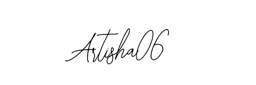 Use a signature maker to create a handwritten signature online. With this signature software, you can design (Bearetta-2O07w) your own signature for name Artisha06. Artisha06 signature style 12 images and pictures png