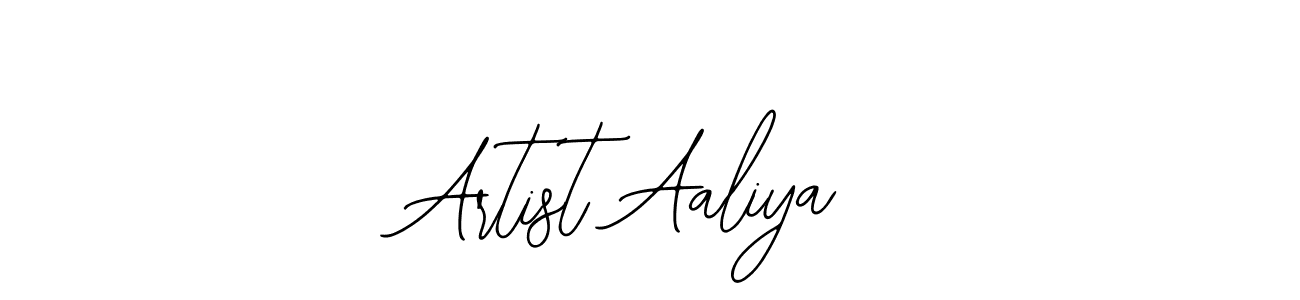 How to make Artist Aaliya signature? Bearetta-2O07w is a professional autograph style. Create handwritten signature for Artist Aaliya name. Artist Aaliya signature style 12 images and pictures png