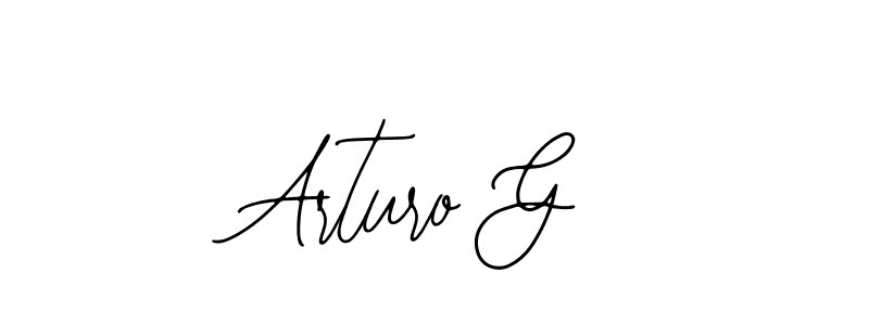 Use a signature maker to create a handwritten signature online. With this signature software, you can design (Bearetta-2O07w) your own signature for name Arturo G. Arturo G signature style 12 images and pictures png