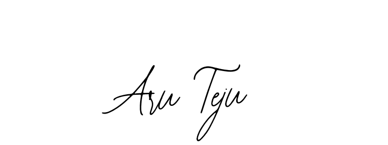 You should practise on your own different ways (Bearetta-2O07w) to write your name (Aru Teju) in signature. don't let someone else do it for you. Aru Teju signature style 12 images and pictures png