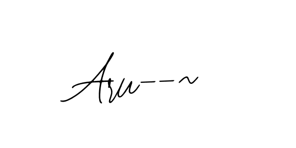 It looks lik you need a new signature style for name Aru--~. Design unique handwritten (Bearetta-2O07w) signature with our free signature maker in just a few clicks. Aru--~ signature style 12 images and pictures png