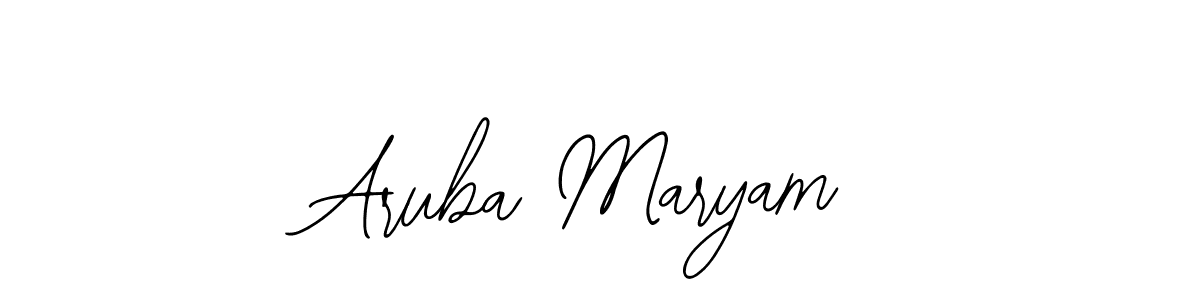 Also we have Aruba Maryam name is the best signature style. Create professional handwritten signature collection using Bearetta-2O07w autograph style. Aruba Maryam signature style 12 images and pictures png