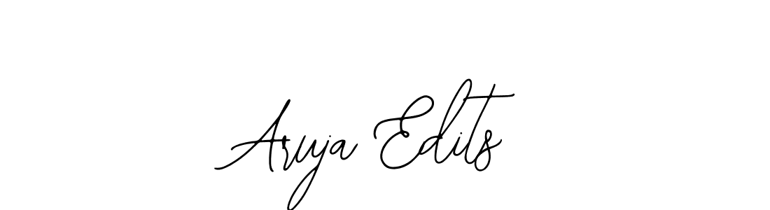 How to make Aruja Edits name signature. Use Bearetta-2O07w style for creating short signs online. This is the latest handwritten sign. Aruja Edits signature style 12 images and pictures png