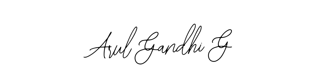 How to make Arul Gandhi G signature? Bearetta-2O07w is a professional autograph style. Create handwritten signature for Arul Gandhi G name. Arul Gandhi G signature style 12 images and pictures png