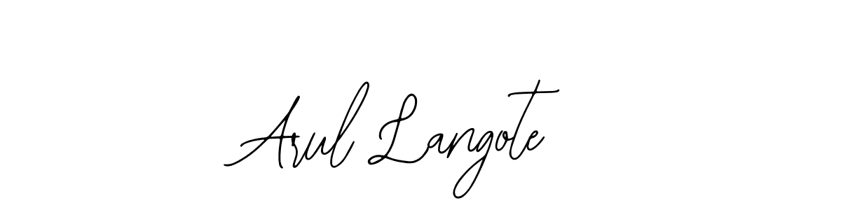 Make a beautiful signature design for name Arul Langote. With this signature (Bearetta-2O07w) style, you can create a handwritten signature for free. Arul Langote signature style 12 images and pictures png