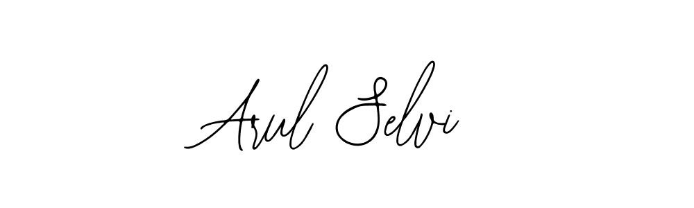 You should practise on your own different ways (Bearetta-2O07w) to write your name (Arul Selvi) in signature. don't let someone else do it for you. Arul Selvi signature style 12 images and pictures png