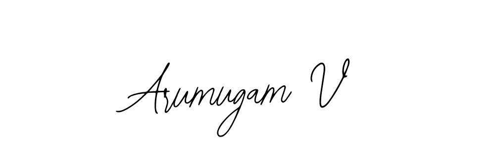 The best way (Bearetta-2O07w) to make a short signature is to pick only two or three words in your name. The name Arumugam V include a total of six letters. For converting this name. Arumugam V signature style 12 images and pictures png
