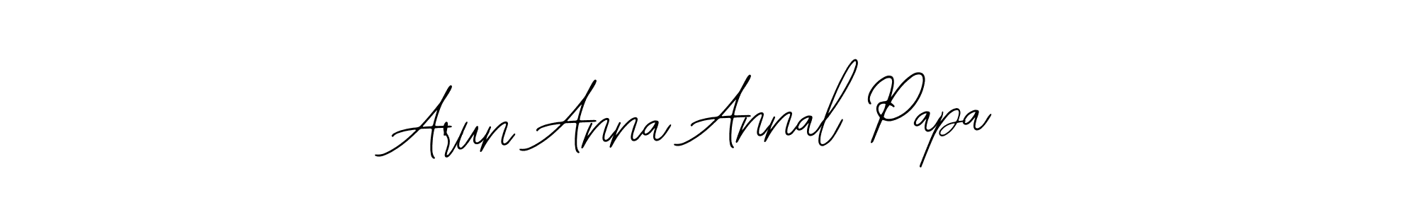 Also You can easily find your signature by using the search form. We will create Arun Anna Annal Papa name handwritten signature images for you free of cost using Bearetta-2O07w sign style. Arun Anna Annal Papa signature style 12 images and pictures png