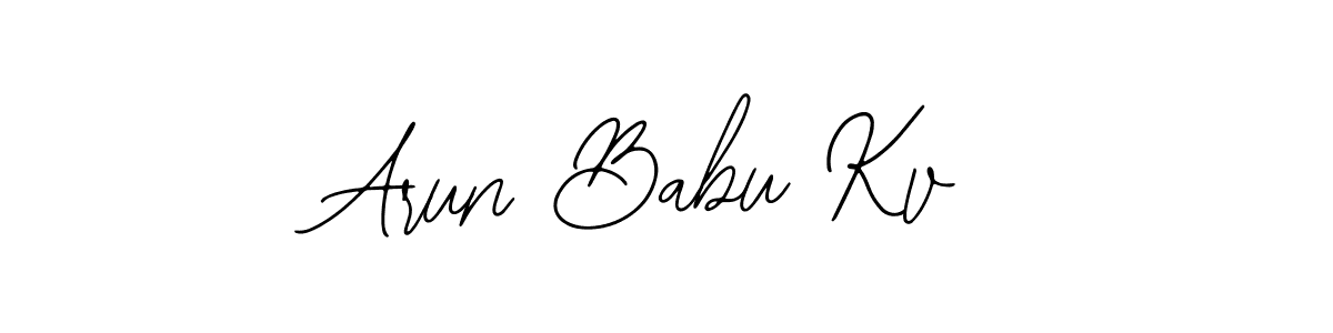 Make a beautiful signature design for name Arun Babu Kv. With this signature (Bearetta-2O07w) style, you can create a handwritten signature for free. Arun Babu Kv signature style 12 images and pictures png