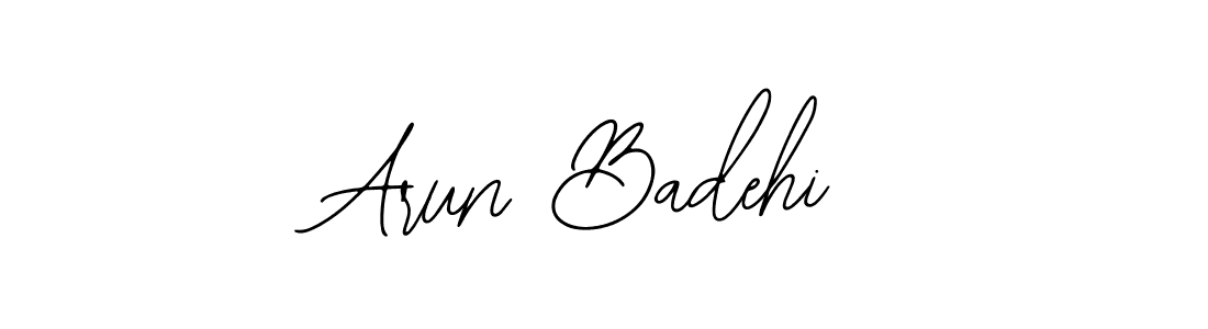 The best way (Bearetta-2O07w) to make a short signature is to pick only two or three words in your name. The name Arun Badehi include a total of six letters. For converting this name. Arun Badehi signature style 12 images and pictures png
