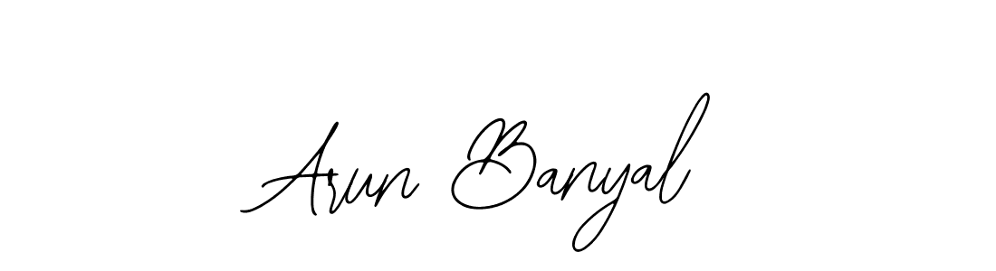 How to make Arun Banyal signature? Bearetta-2O07w is a professional autograph style. Create handwritten signature for Arun Banyal name. Arun Banyal signature style 12 images and pictures png