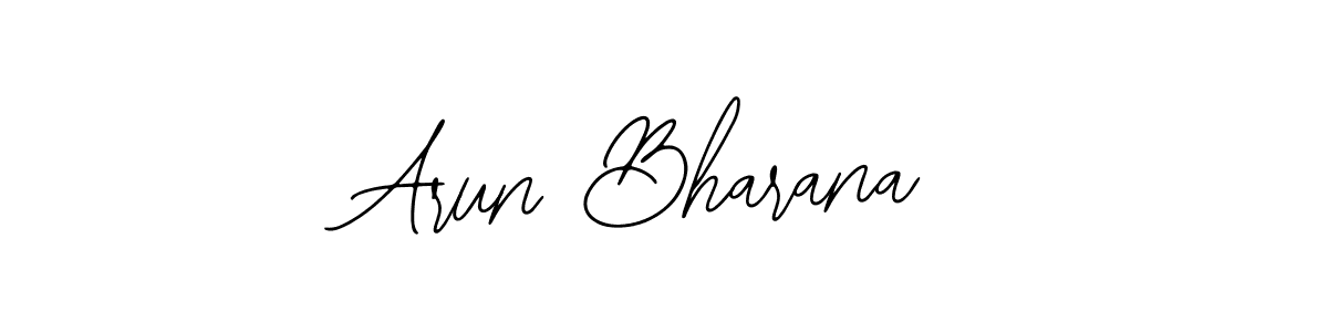 Design your own signature with our free online signature maker. With this signature software, you can create a handwritten (Bearetta-2O07w) signature for name Arun Bharana. Arun Bharana signature style 12 images and pictures png