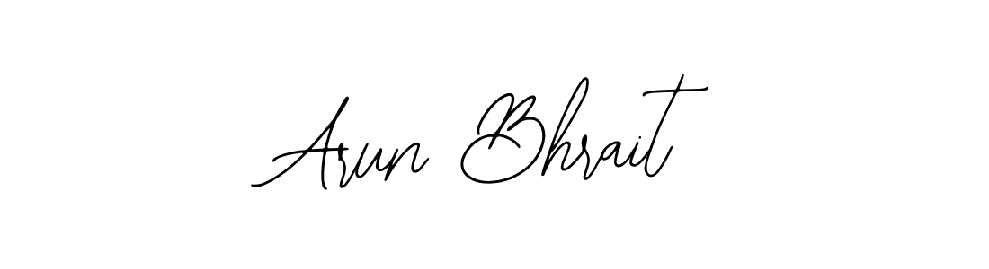Make a short Arun Bhrait signature style. Manage your documents anywhere anytime using Bearetta-2O07w. Create and add eSignatures, submit forms, share and send files easily. Arun Bhrait signature style 12 images and pictures png