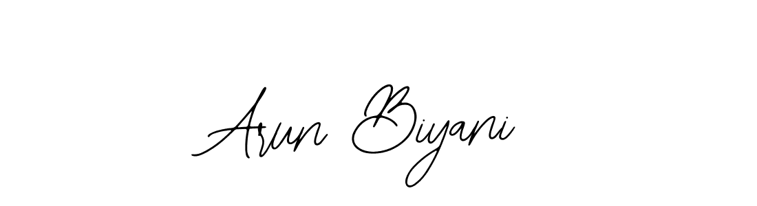 Design your own signature with our free online signature maker. With this signature software, you can create a handwritten (Bearetta-2O07w) signature for name Arun Biyani. Arun Biyani signature style 12 images and pictures png