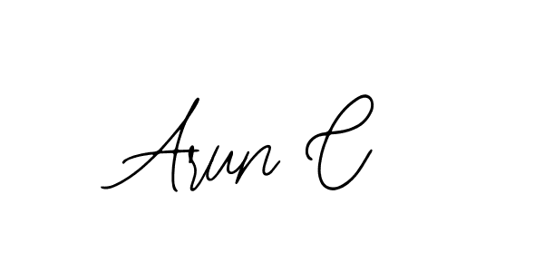 Use a signature maker to create a handwritten signature online. With this signature software, you can design (Bearetta-2O07w) your own signature for name Arun C. Arun C signature style 12 images and pictures png