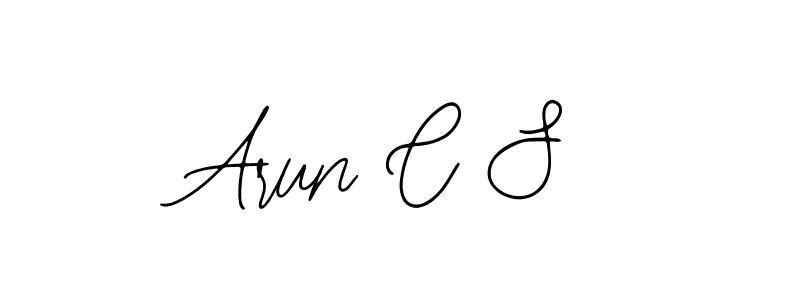 You should practise on your own different ways (Bearetta-2O07w) to write your name (Arun C S) in signature. don't let someone else do it for you. Arun C S signature style 12 images and pictures png