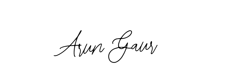 Design your own signature with our free online signature maker. With this signature software, you can create a handwritten (Bearetta-2O07w) signature for name Arun Gaur. Arun Gaur signature style 12 images and pictures png