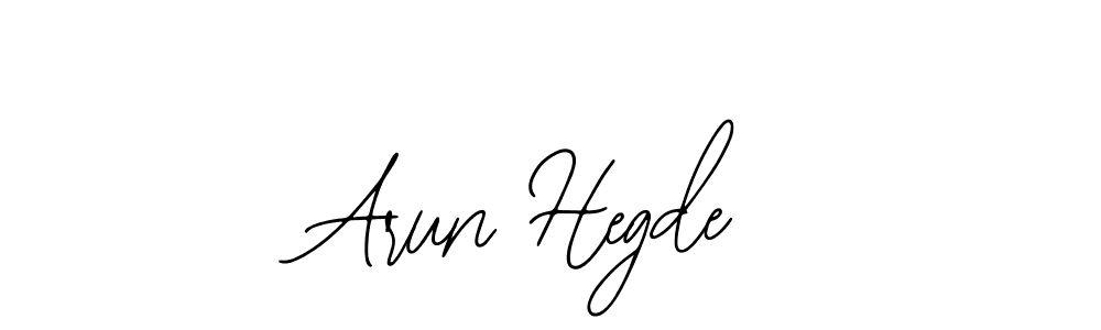 You should practise on your own different ways (Bearetta-2O07w) to write your name (Arun Hegde) in signature. don't let someone else do it for you. Arun Hegde signature style 12 images and pictures png