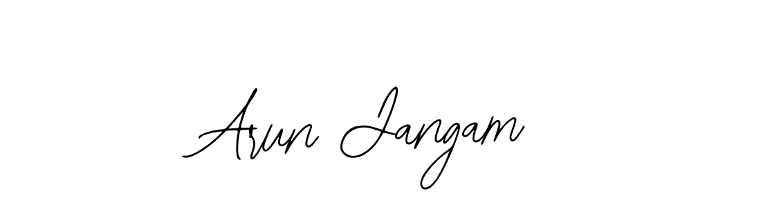 Bearetta-2O07w is a professional signature style that is perfect for those who want to add a touch of class to their signature. It is also a great choice for those who want to make their signature more unique. Get Arun Jangam name to fancy signature for free. Arun Jangam signature style 12 images and pictures png
