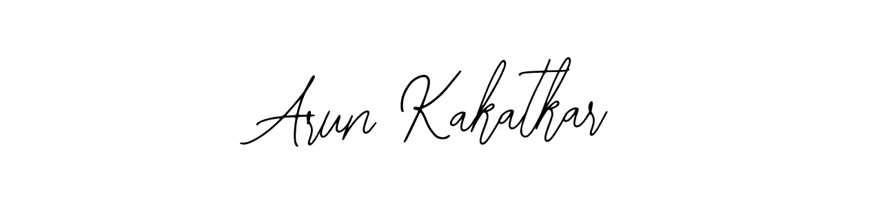 How to make Arun Kakatkar name signature. Use Bearetta-2O07w style for creating short signs online. This is the latest handwritten sign. Arun Kakatkar signature style 12 images and pictures png