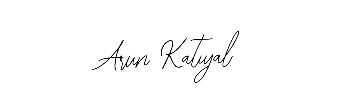 How to make Arun Katiyal signature? Bearetta-2O07w is a professional autograph style. Create handwritten signature for Arun Katiyal name. Arun Katiyal signature style 12 images and pictures png