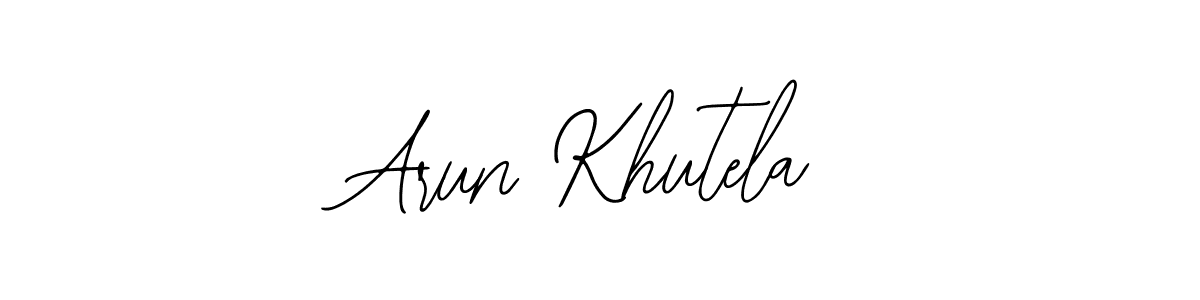 How to make Arun Khutela name signature. Use Bearetta-2O07w style for creating short signs online. This is the latest handwritten sign. Arun Khutela signature style 12 images and pictures png