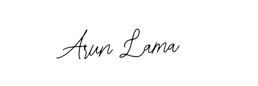 Use a signature maker to create a handwritten signature online. With this signature software, you can design (Bearetta-2O07w) your own signature for name Arun Lama. Arun Lama signature style 12 images and pictures png