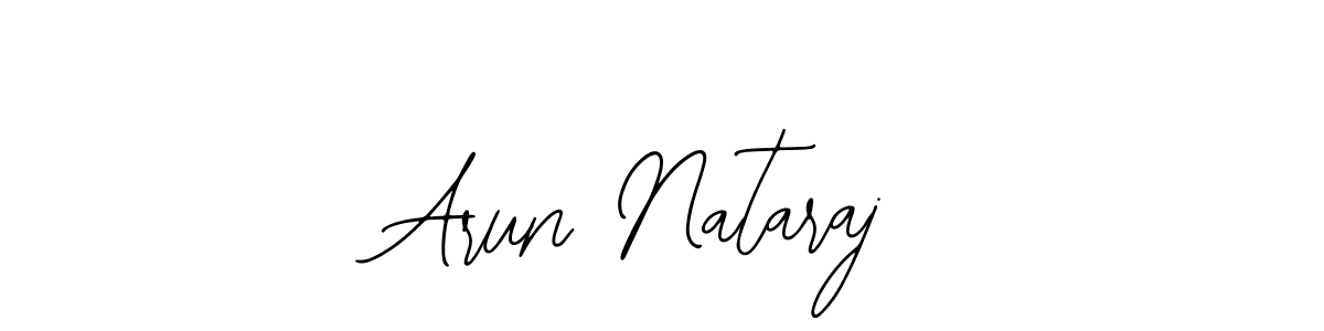 How to make Arun Nataraj name signature. Use Bearetta-2O07w style for creating short signs online. This is the latest handwritten sign. Arun Nataraj signature style 12 images and pictures png