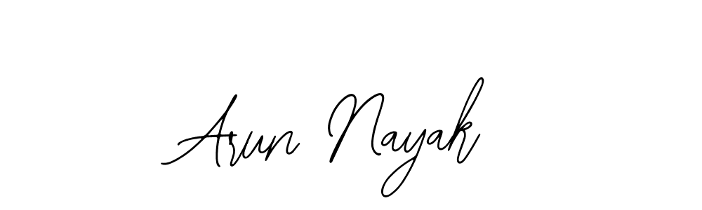 Design your own signature with our free online signature maker. With this signature software, you can create a handwritten (Bearetta-2O07w) signature for name Arun Nayak. Arun Nayak signature style 12 images and pictures png