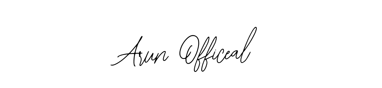Arun Officeal stylish signature style. Best Handwritten Sign (Bearetta-2O07w) for my name. Handwritten Signature Collection Ideas for my name Arun Officeal. Arun Officeal signature style 12 images and pictures png