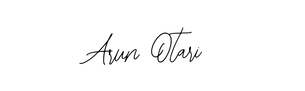 How to make Arun Otari name signature. Use Bearetta-2O07w style for creating short signs online. This is the latest handwritten sign. Arun Otari signature style 12 images and pictures png