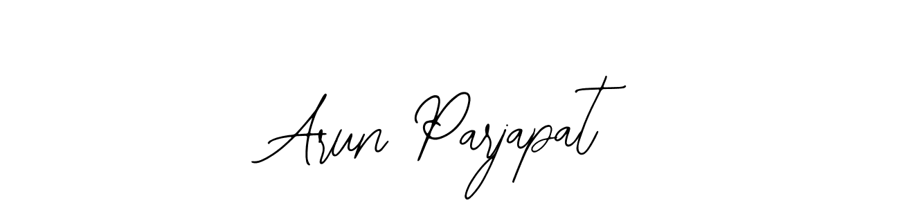 Make a beautiful signature design for name Arun Parjapat. With this signature (Bearetta-2O07w) style, you can create a handwritten signature for free. Arun Parjapat signature style 12 images and pictures png