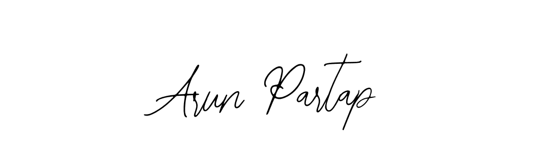 You should practise on your own different ways (Bearetta-2O07w) to write your name (Arun Partap) in signature. don't let someone else do it for you. Arun Partap signature style 12 images and pictures png