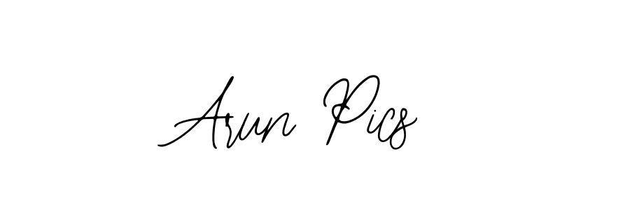 Design your own signature with our free online signature maker. With this signature software, you can create a handwritten (Bearetta-2O07w) signature for name Arun Pics. Arun Pics signature style 12 images and pictures png