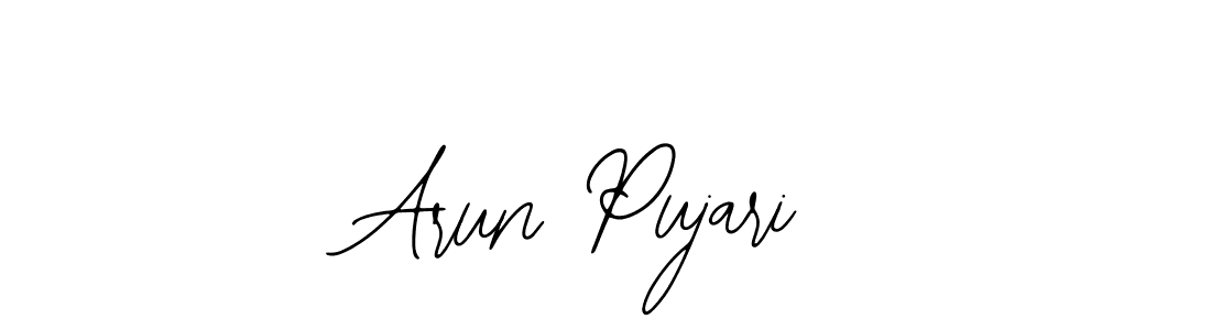 How to make Arun Pujari signature? Bearetta-2O07w is a professional autograph style. Create handwritten signature for Arun Pujari name. Arun Pujari signature style 12 images and pictures png