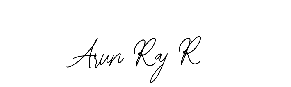 Design your own signature with our free online signature maker. With this signature software, you can create a handwritten (Bearetta-2O07w) signature for name Arun Raj R. Arun Raj R signature style 12 images and pictures png