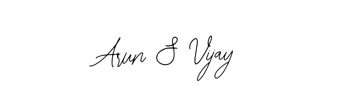 You should practise on your own different ways (Bearetta-2O07w) to write your name (Arun S Vijay) in signature. don't let someone else do it for you. Arun S Vijay signature style 12 images and pictures png