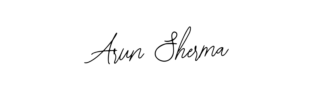 How to make Arun Sherma name signature. Use Bearetta-2O07w style for creating short signs online. This is the latest handwritten sign. Arun Sherma signature style 12 images and pictures png