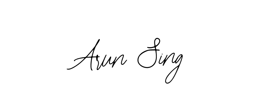 Also You can easily find your signature by using the search form. We will create Arun Sing name handwritten signature images for you free of cost using Bearetta-2O07w sign style. Arun Sing signature style 12 images and pictures png