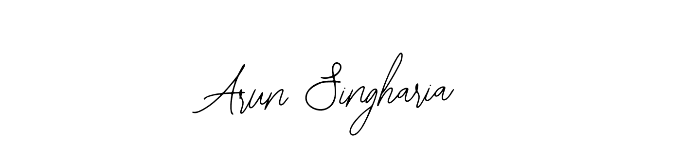 The best way (Bearetta-2O07w) to make a short signature is to pick only two or three words in your name. The name Arun Singharia include a total of six letters. For converting this name. Arun Singharia signature style 12 images and pictures png