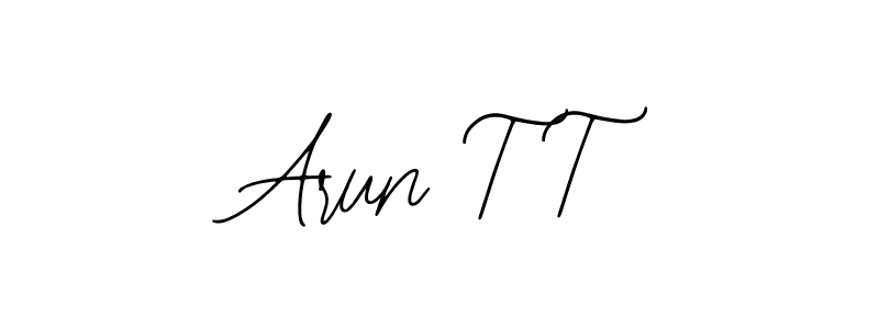 Similarly Bearetta-2O07w is the best handwritten signature design. Signature creator online .You can use it as an online autograph creator for name Arun T T. Arun T T signature style 12 images and pictures png