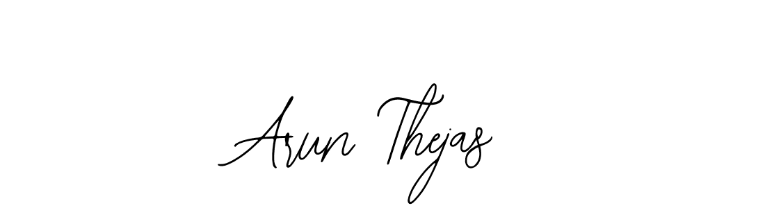 Use a signature maker to create a handwritten signature online. With this signature software, you can design (Bearetta-2O07w) your own signature for name Arun Thejas. Arun Thejas signature style 12 images and pictures png