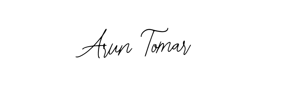 Use a signature maker to create a handwritten signature online. With this signature software, you can design (Bearetta-2O07w) your own signature for name Arun Tomar. Arun Tomar signature style 12 images and pictures png