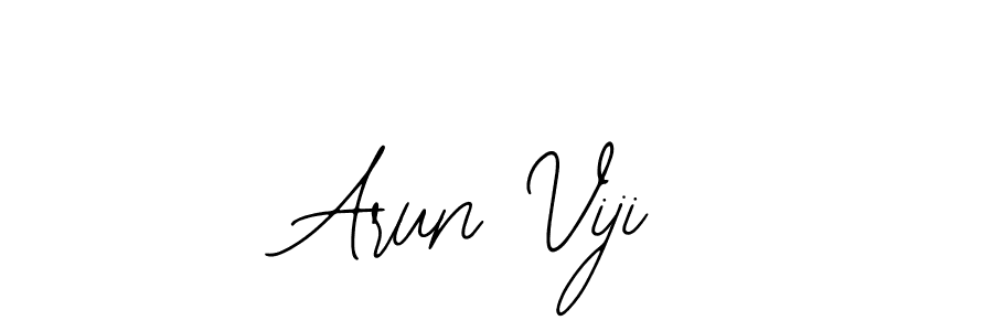 Design your own signature with our free online signature maker. With this signature software, you can create a handwritten (Bearetta-2O07w) signature for name Arun Viji. Arun Viji signature style 12 images and pictures png