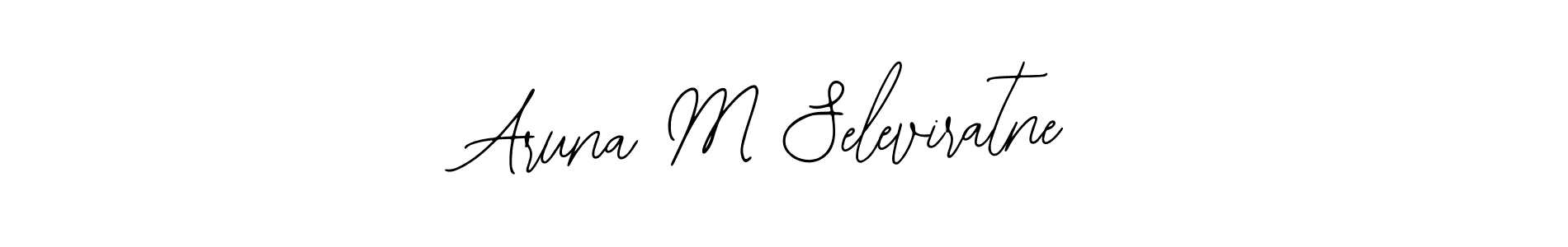Use a signature maker to create a handwritten signature online. With this signature software, you can design (Bearetta-2O07w) your own signature for name Aruna M Seleviratne. Aruna M Seleviratne signature style 12 images and pictures png