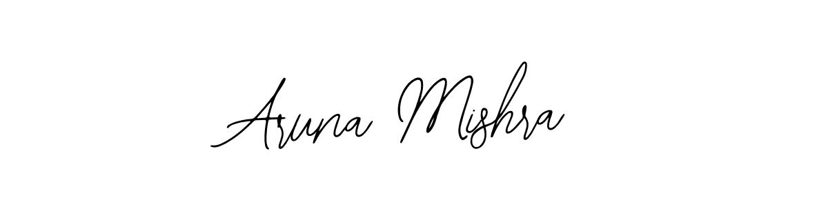 Make a short Aruna Mishra signature style. Manage your documents anywhere anytime using Bearetta-2O07w. Create and add eSignatures, submit forms, share and send files easily. Aruna Mishra signature style 12 images and pictures png