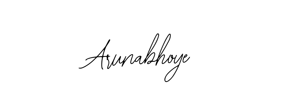 Design your own signature with our free online signature maker. With this signature software, you can create a handwritten (Bearetta-2O07w) signature for name Arunabhoye. Arunabhoye signature style 12 images and pictures png